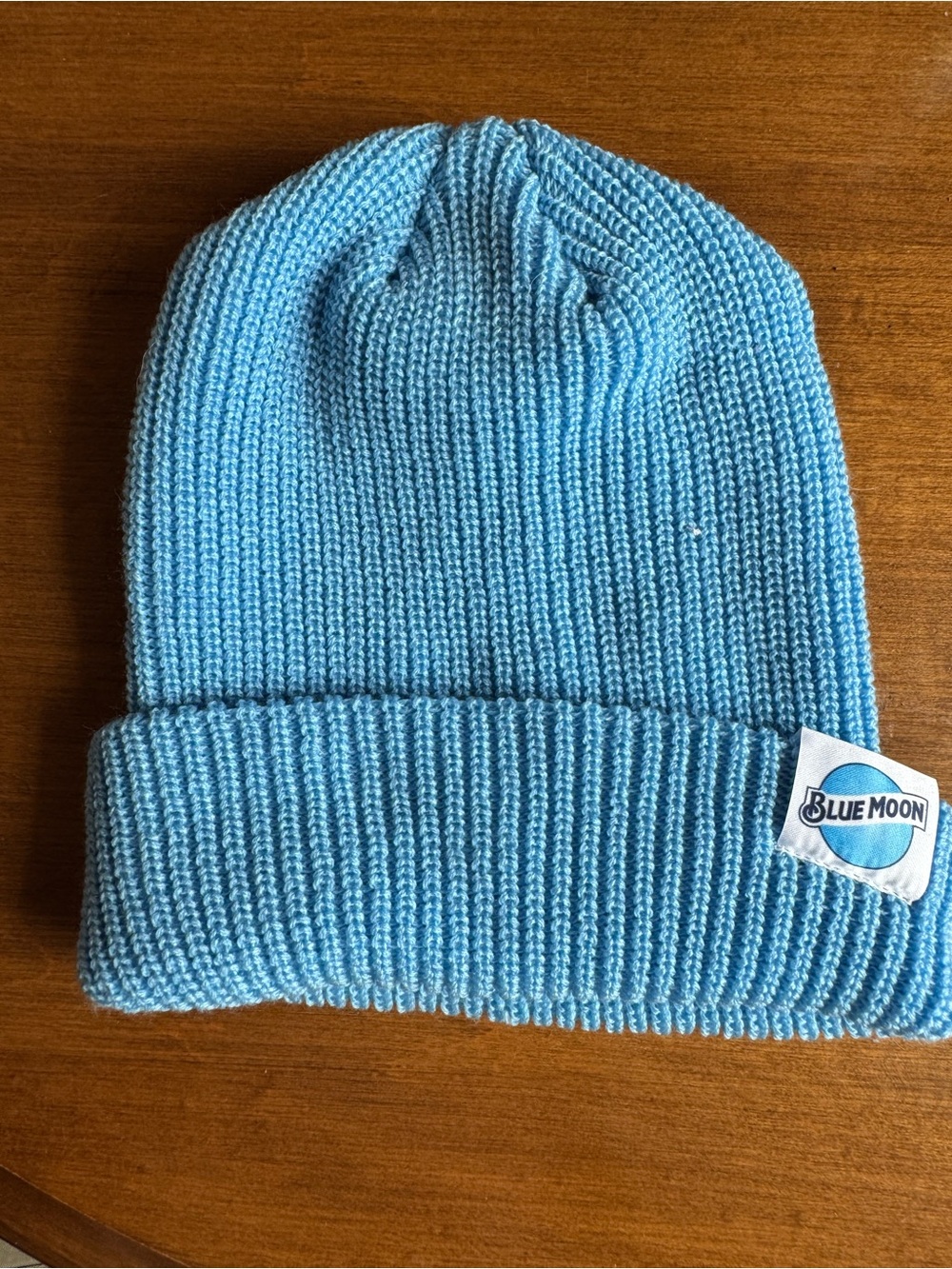 Blue Moon Light Blue Knit Beanie